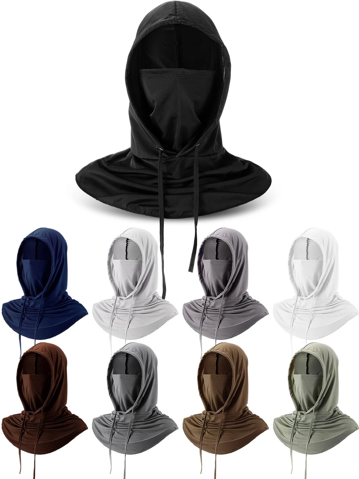 9 Pcs Cooling Balaclava Face Mask Breathable Full Head Mask Sun Protection Ne...