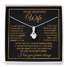 To My Wife Necklace, Christmas Gifts For Women, Anniversary Gift For Wife