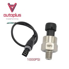 5V Pressure Transducer or Sender 1000Psi 1/8 NPT Sensor for Oil Air Water