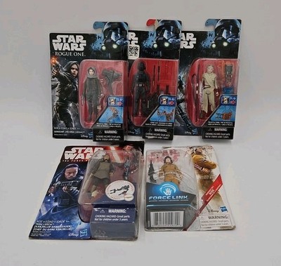 Lot Of 5 STAR WARS 3 Rogue One, 1 Force Link 1 Force Awaken New