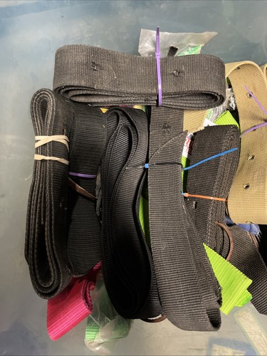 Used Black Nylon Latigo Cinch Tie Strap