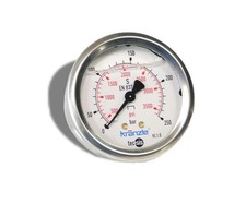 Kr&auml;nzle Manometer (Edelstahl) 1/4" bis 250 bar