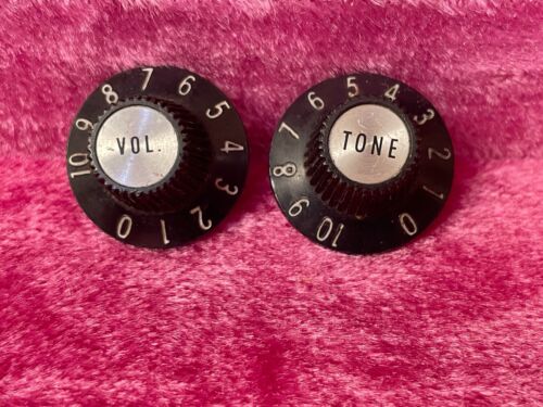 Vintage 1960's Gibson Witch Hat Volume-Tone Guitar Knob Silver 1966-1969 ES-335 - Picture 1 of 5