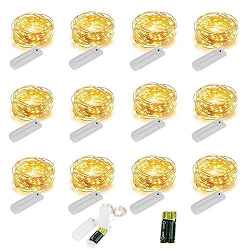12 Pack 10ft 30LED Starry String Lights with 8 Modes Timer Function Waterproo... - Picture 1 of 9