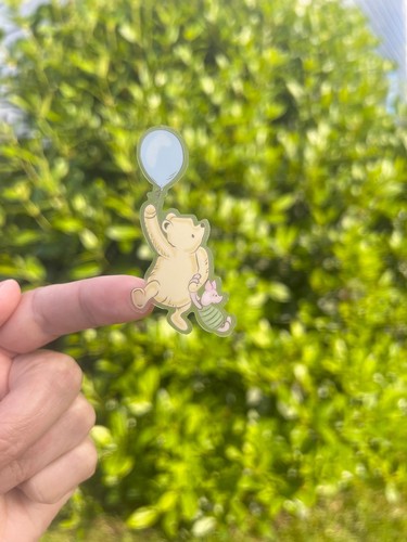 Winnie the Pooh Piglet Classic Disney Stickers Water Bottle Transparent Cell - Picture 5 of 6