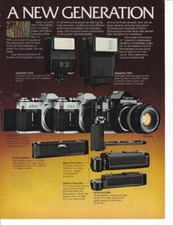 1978 Canon A-1 AE-1 AT-1 Camera Line-up 4 page Color Print-Ad /
