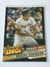 BROOKS ROBINSON 2020 Topps Decades Best Black SP #DB-23 ORIOLES #’D 255/299  