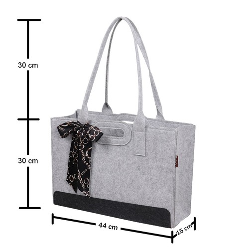 Filztasche Einkaufstasche Große Tasche Umhänge Shopper Handtasche Tragetasche XL - Bild 25 von 34