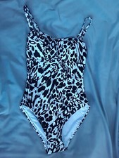 Image of Figleaves Singita Non Wired Bandeau Tummy Control Swimsuit Size Uk 8R