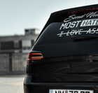 Rear disc car sticker 30 cm - 46 colors attractiveness depth limited edition sticker