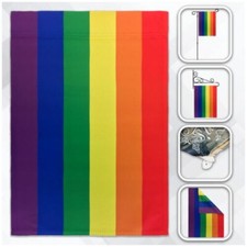12x18 Inch Rainbow Flag 6 Stripes Gay Pride Banner LGBT Garden Flag Outdoor 100D
