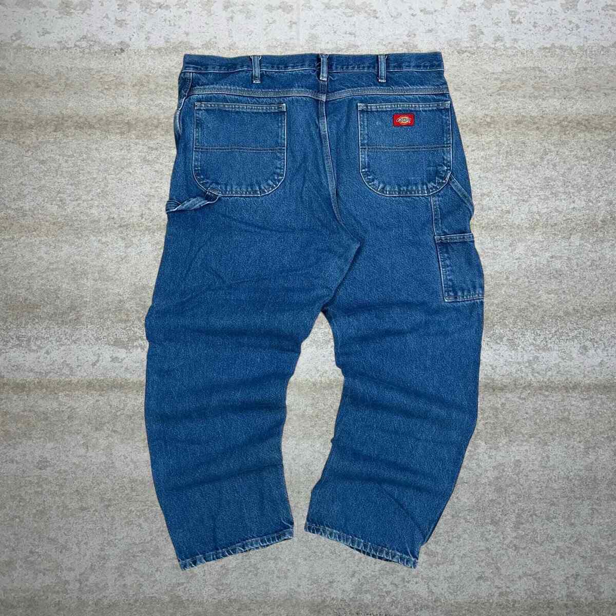 Vintage Dickies Carpenter Jeans 40x30 Medium Wash Denim Red Label