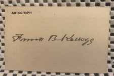 Frank B. Kellogg U.S. Secretary of State Nobel Peace Prize Signed Card