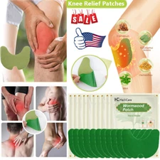 120pcs Herbal Knee Patch Wormwood Plaster for Knee Support & Muscle Pain Relief