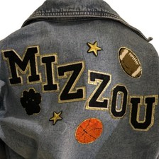 Mizzou Missouri Game Day Jean Denim Jacket Medium - Football - Basketball