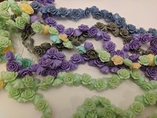 Rose Flower Resin Beads, Dyed, Mixed Color, 14 15x8mm, Hole: 1mm Qty 5 Beads