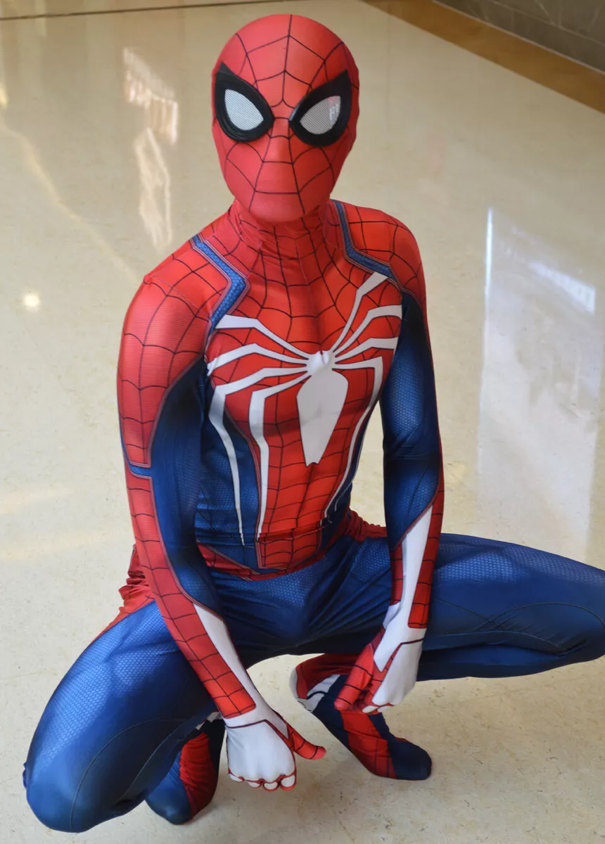 Halloween ps4 jogo spiderman insomniac super-herói cosplay traje