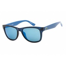 Lacoste Unisex Sunglasses Full Rim Blue Plastic Rectangular Frame L734S 424 