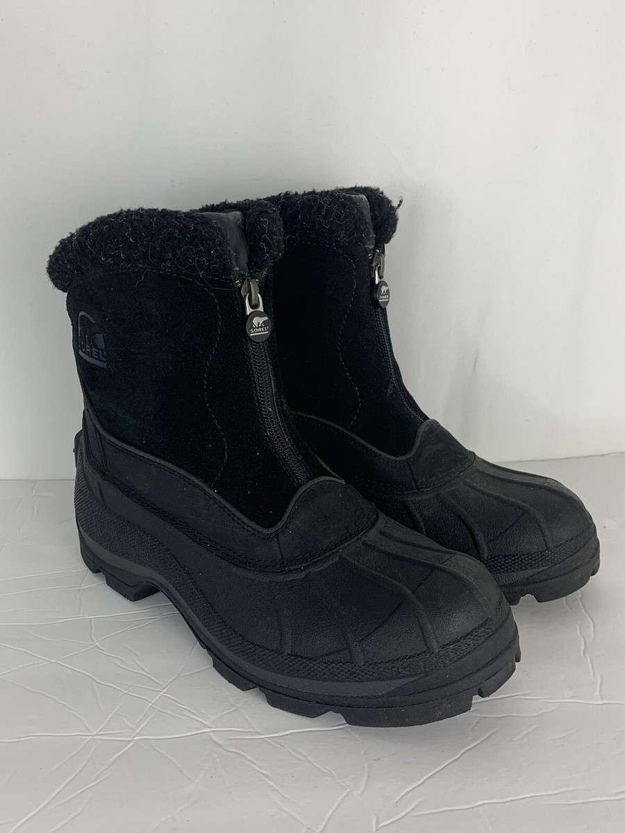 Sorel CRESTWYND women's winter snow boots size black Thermolite