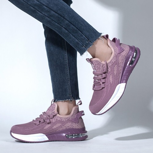 Damen Arbeitsstiefel Lila Sicherheitsschuhe Stahlkappe Atmungsaktiv Outdoor Arbeitsschuh - Bild 6 von 11
