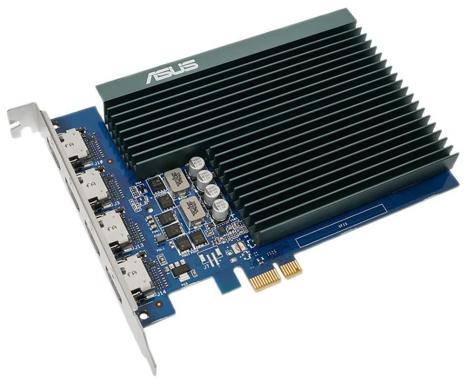 NVIDIA GeForce GT730 Quad HDMI 2GB GDDR5 PCI-Ex Graphics Card 90YV0H20-M0NA00 - Image 2 of 4