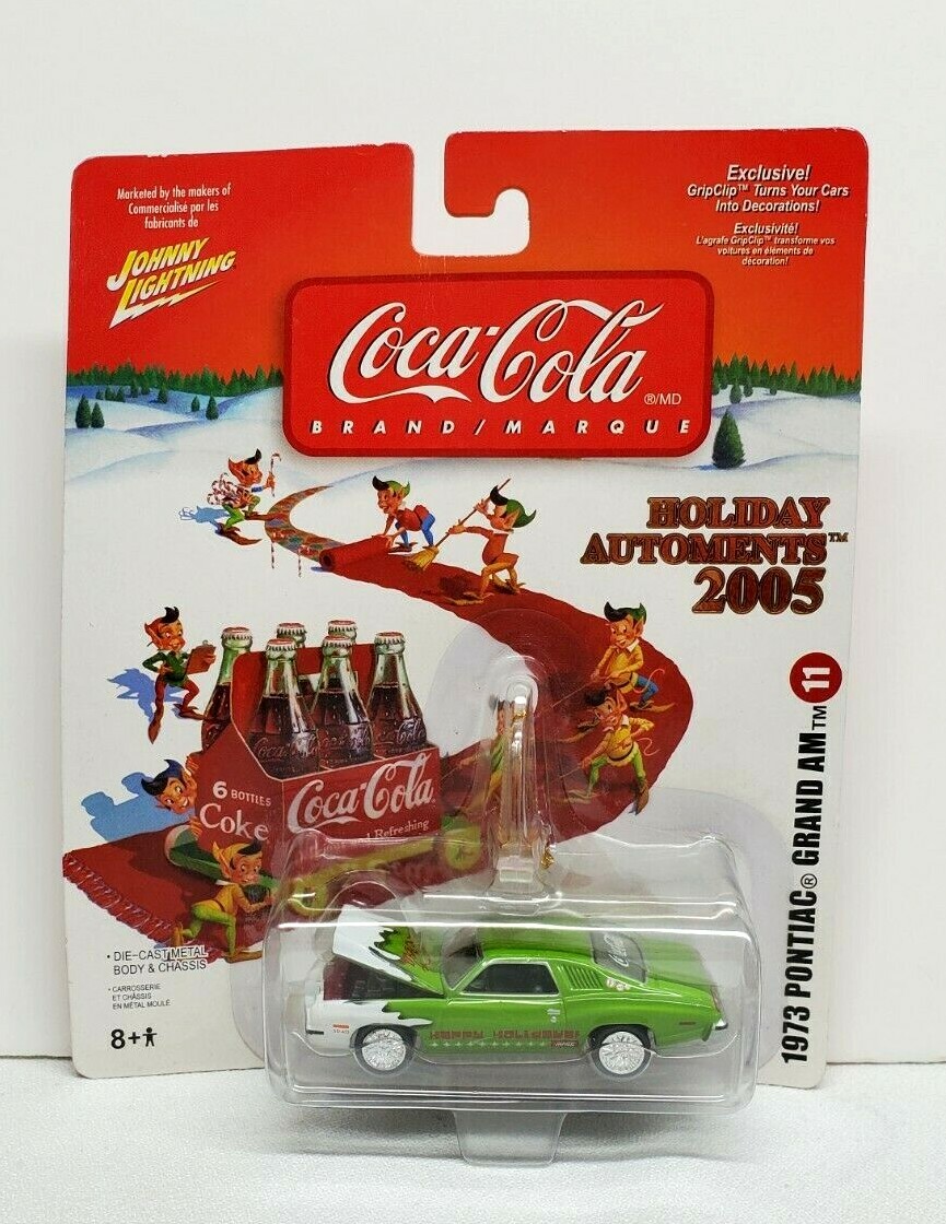 ミニカー JOHNNY LIGHTNING COCA-COLA 2005 COCA COLA Holiday Automents 1973 PONTIAC GRAND AM