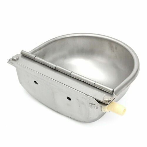Stainless Steel Trough Horse Cow Dog Drink Sheep Goat Auto Water Bowl Farm - Picture 4 of 7