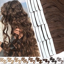Thick Body Wave Tape In 100 Remy Human Hair Extension Skin Weft 200G Full Head