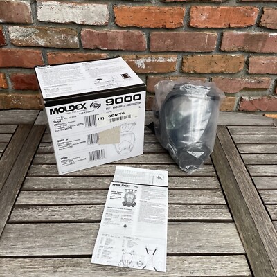 MOLDEX Full Face Respirator Thermoplastic Elastomer Model 9002 Item 6DMT6 NIB