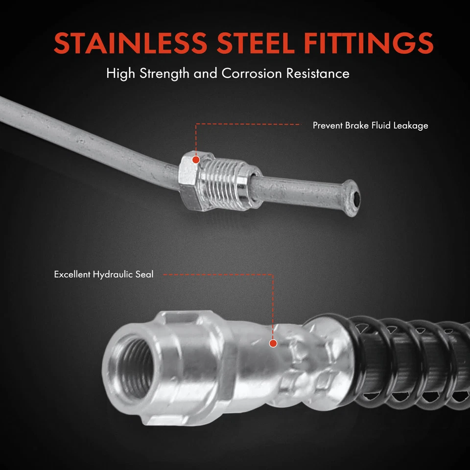 Mangueira hidráulica de freio dianteiro lateral para Volkswagen Touareg Porsche Cayenne - Imagem 4 de 4