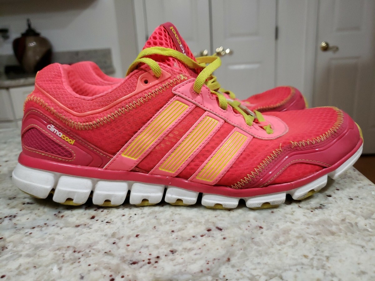 Adidas Women's ClimaCool Running Shoes Pink w Orange Size 11
