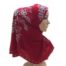 One Piece Hijab Amira Women Muslim Turban Headscarf Prayer Headwrap Shawls Arab