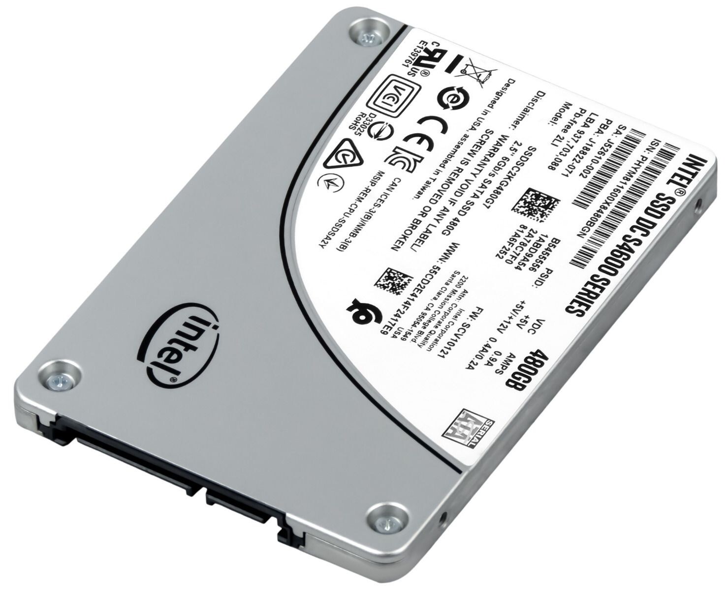 Intel SSDSC2KG480G7K DC-S4600 Serie 480 GB 2,5"" TLC 3D2 7 Mm