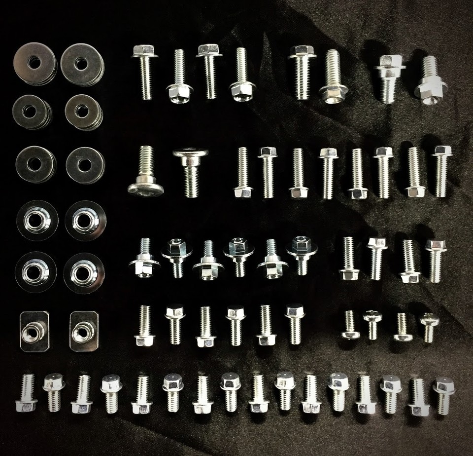 96pc Bolt Kit Kawasaki KDX KLX 175 200 220 225 250 KLR 110 Plastics body frame eBay