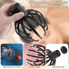 Electric Octopus Claw Head Massager LED Light Therapy Scalp Relax Stress Relief
