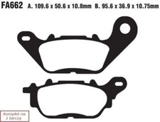 Brake pads EBC FA662V V-PAD set on 1 disk