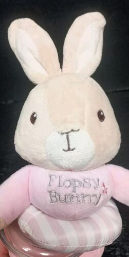 The World of Beatrix Potter Peter Rabbit Pink Pull Toy Rattle Plush Polka-Dot - Picture 2 of 6