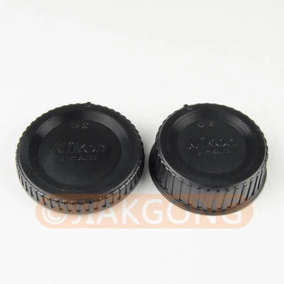 DSLRKIT Bouchon d'objectif arrière + bouchon de corps pour monture Nikon F AI AF AF-S