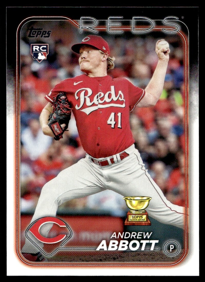 2024 Topps Series 1 Andrew Abbott Rookie A22 Cincinnati Reds #214
