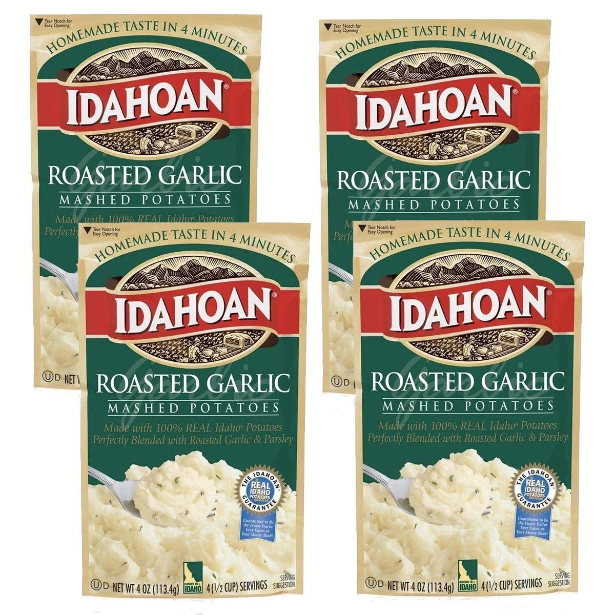 Roasted garlic instant mashed potatoes hot sale