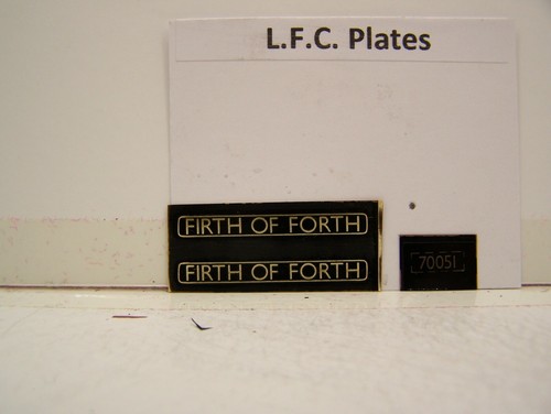 LFC BR 70051 Firth of Forth Typenschilder schwarz | Zustand: New