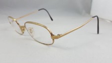 SELECTA VINTAGE GOLD Designer Eyeglass Frames 45 18 120 MM PETITE FRANCE
