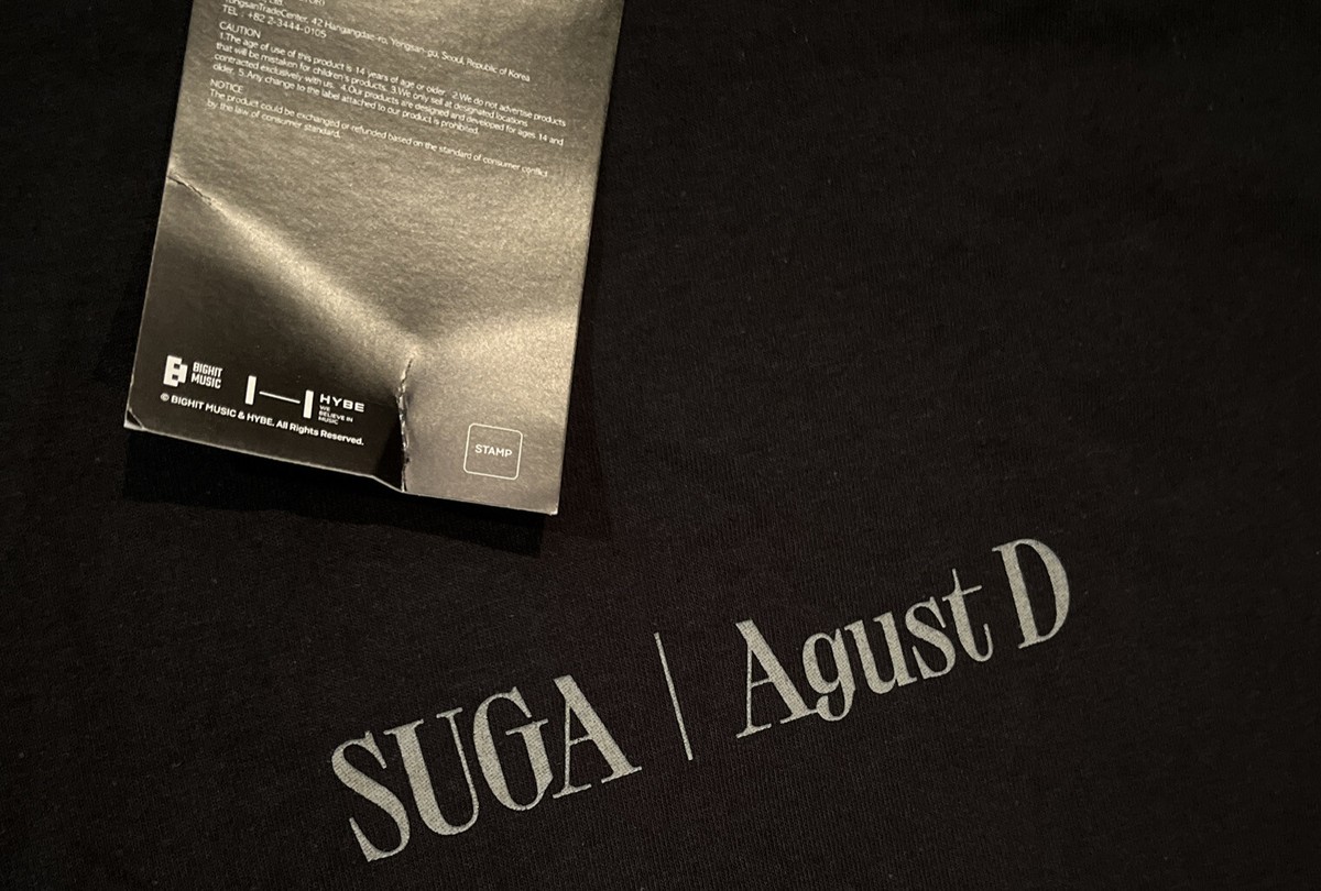 Suga Agust D D-Day Tour Only Patterned T-Shirt Lotus Flower