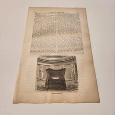 The Sarcophagus Of Napoleon Bonaparte c. 1855 Engraving (343)