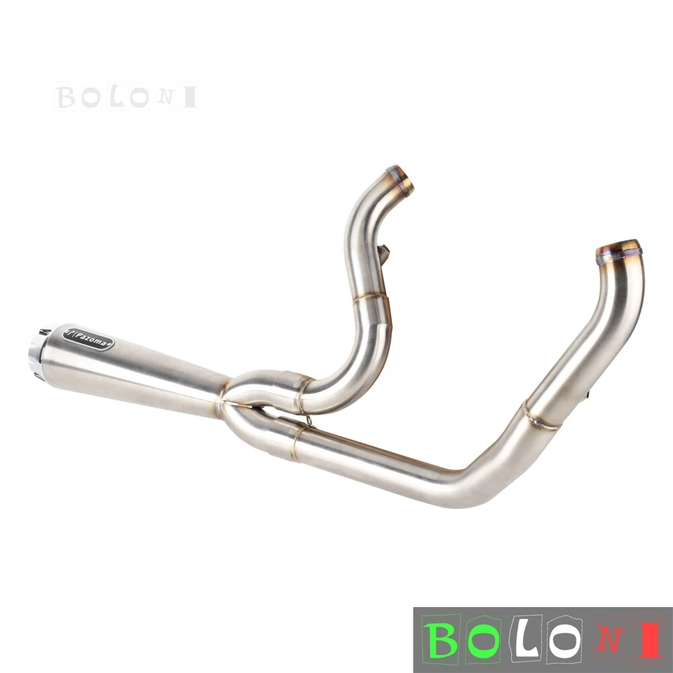 Kit de sistema de escape estilo club 2 en 1 para Harley Street Bob FXBBS 114 2018-2024 Foto 2 de 4