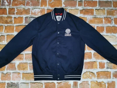 Franklin Y Marshall Vintage Denim Béisbol Chaqueta Azul Marino Gr: M Como Nuevo - Imagen 1 de 4