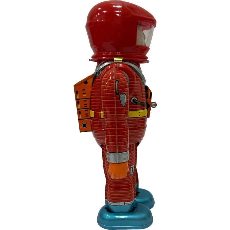 Juguete de hojalata Osaka cuerda caminar astromano rojo Foto 4 de 4