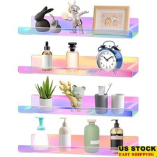 Space Saving Floating Shelves Wall Mounted Easy Install Durable Display Shelf US