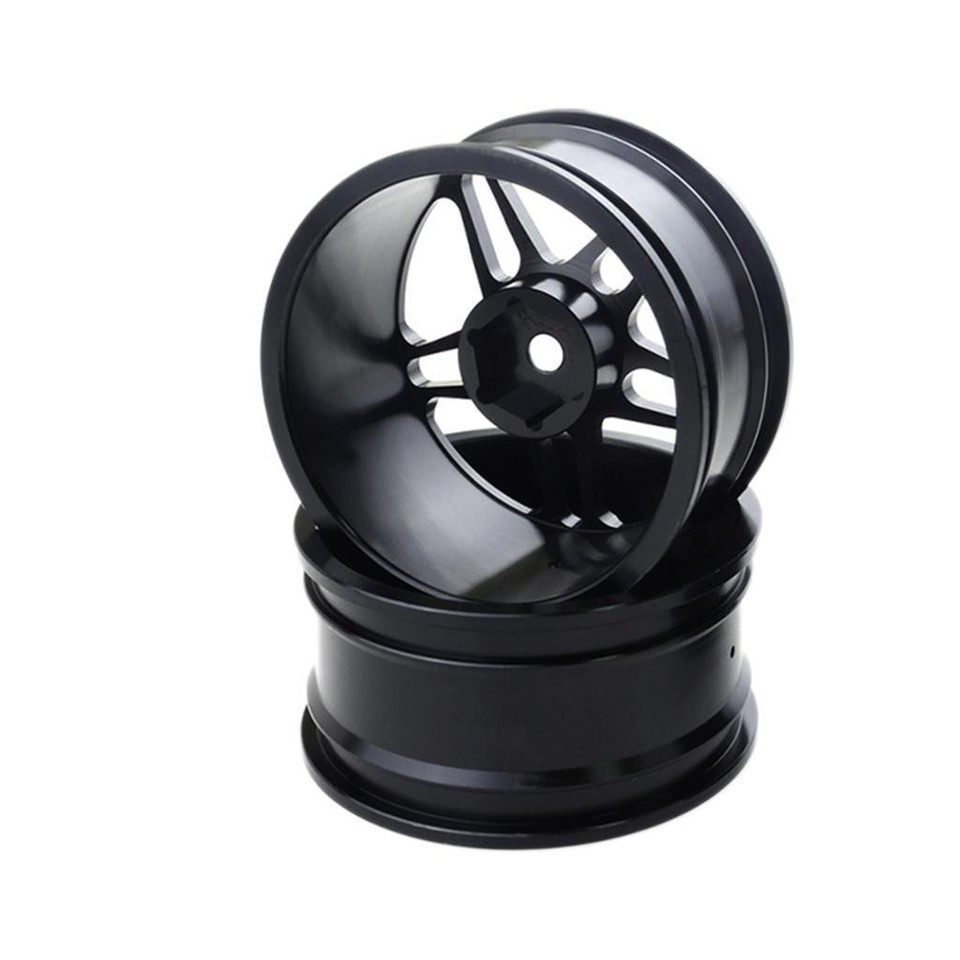 4x RC Auto Reifen 65mm - Gummibereifung Mit 12mm Hex Für 1/10 On-Road Modelle