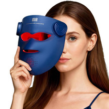INIA Glow 4D Wireless Red Light Therapy Mask for face Dual NIR, 320 LEDs, 4 Mo
